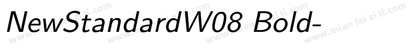 NewStandardW08 Bold字体转换